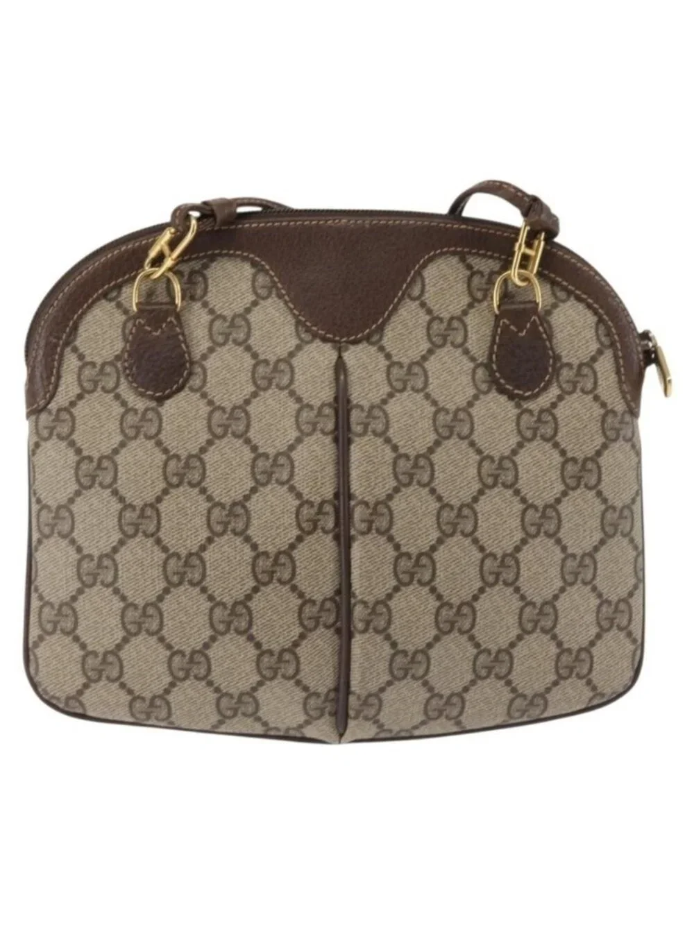 Authentic GUCCI GG Supreme Web Sherry Line Shoulder Bag PVC Beige 904 02 047 - Picture 10 of 16